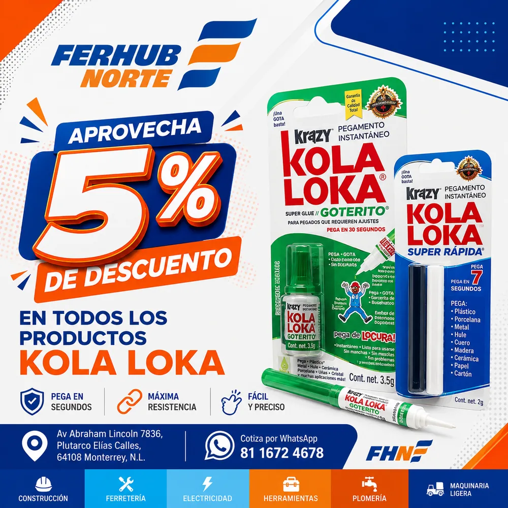5% de descuento en productos Kola Loka