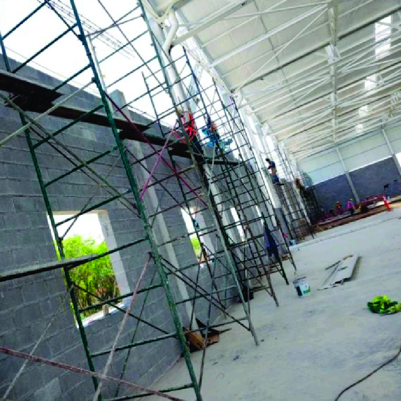 Ejecución de obra civil en interior industrial